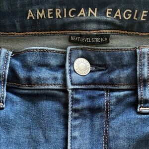 American Eagle Outfitters Women’s Dark Blue Straight Leg Jeans